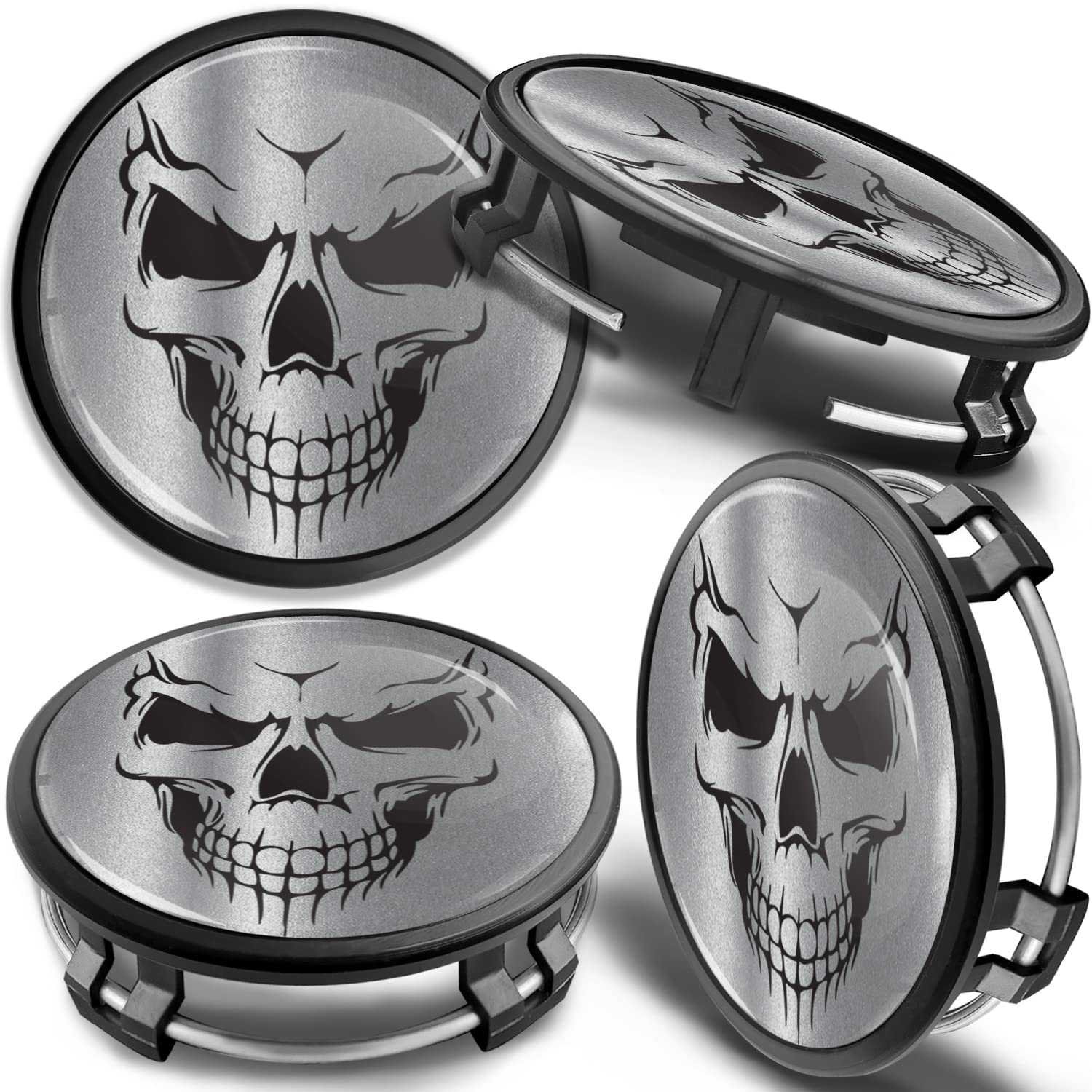 Kit 4 Copri Mozzo Coprimozzi Tappo Mercedes 75mm Cerchi In Lega Classe