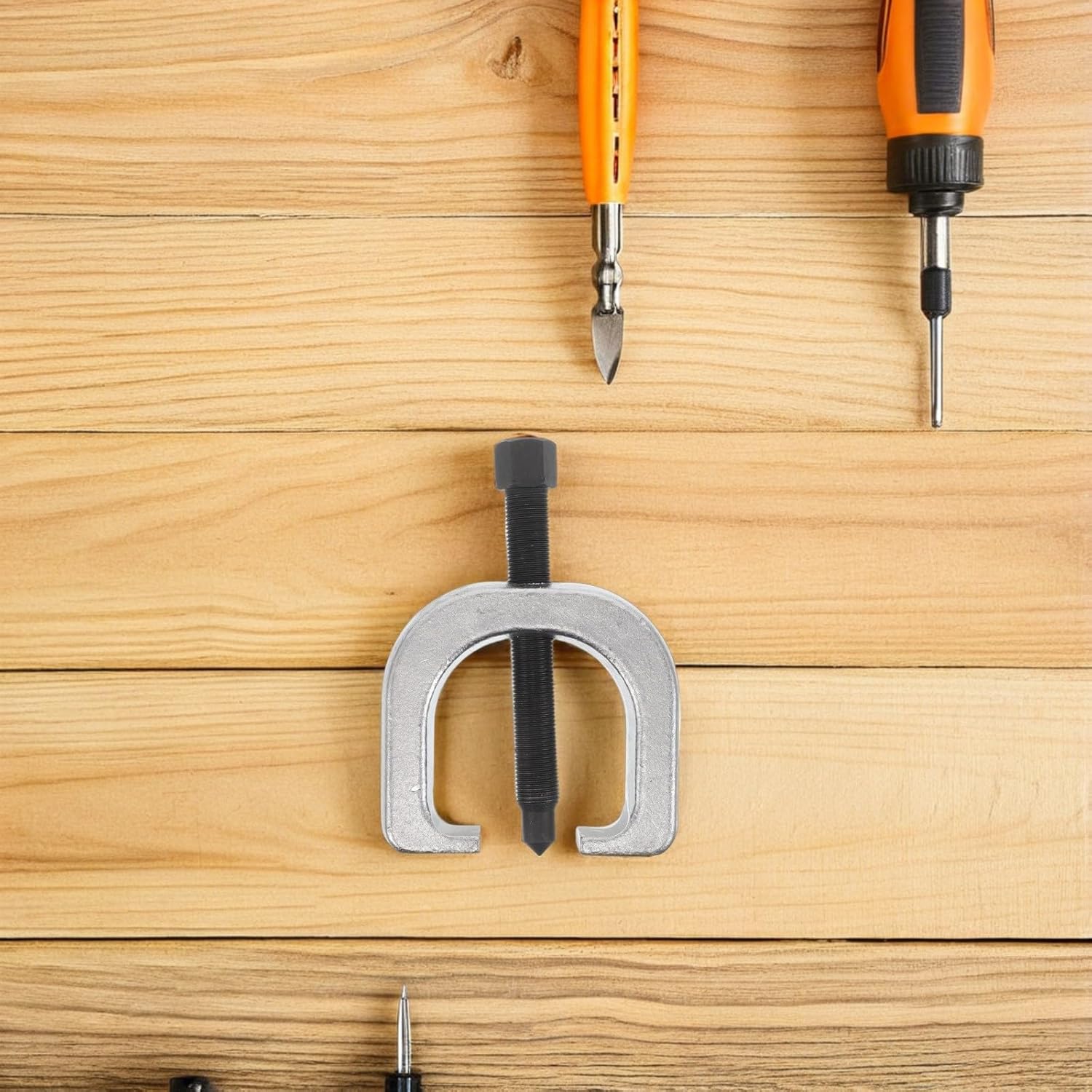 INOOMP Ball Joint Separator and Tie Rod End Removal Tool Set, Lower Control Arm Puller for Car and Truck Suspension Repair, Front End Service Mechanic Tool Kit