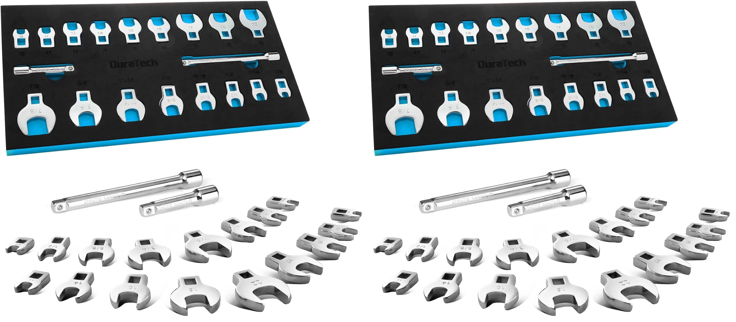 DURATECH Crowfoot Wrench Set - 19 Piece -11