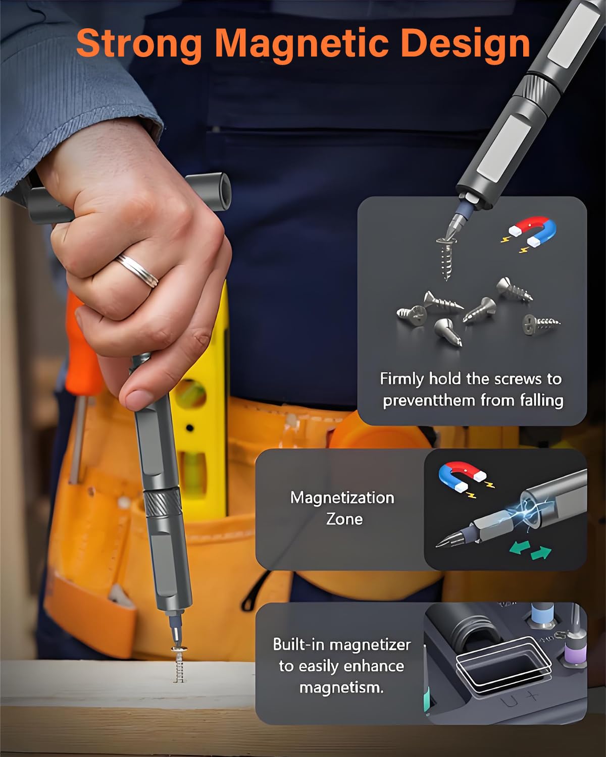 Ensemble de tournevis à cliquet 42 en 1, ensemble de tournevis magnétiques, ensemble de tournevis magnétiques multi-embouts avec poignée à cliquet amovible, kit d'outils de réparation compact et