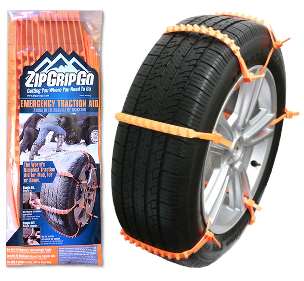 ZipGripGo Zip Grip Go Cleated Tire Traction Device for Cars, Vans and