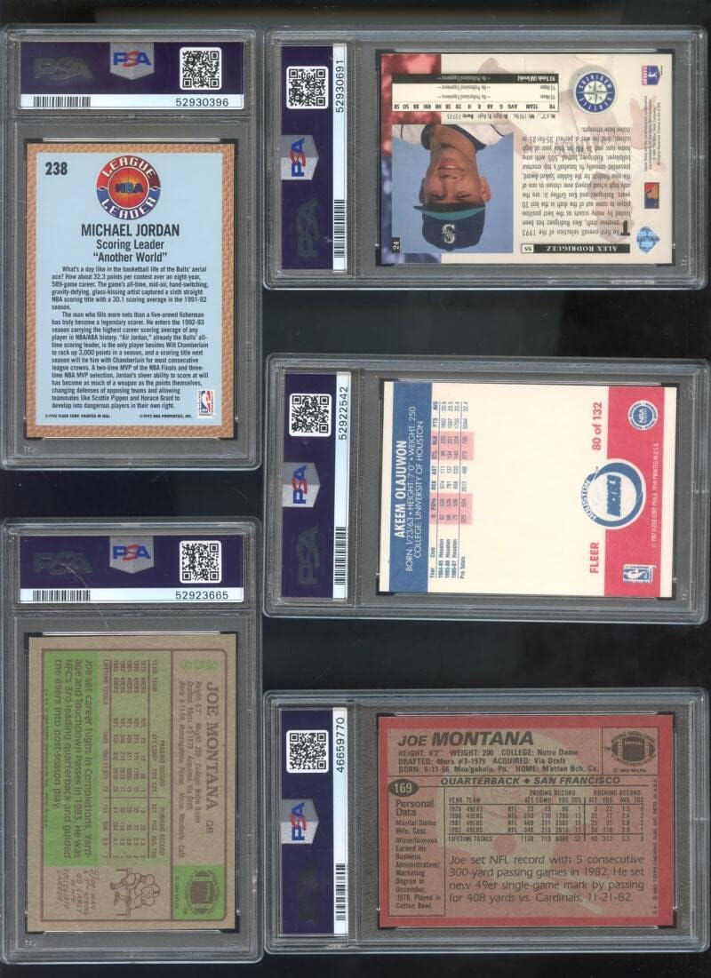 Akeem Olajuwon Card 1987-88 Fleer #80 PSA 7