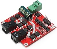 Vista 6 de DROK Controlador de Motor DC, Controlador de Velocidad de Motor L298 Puente H Dual DC 6.5V-27V 7A PWM Placa Reguladora de Motor 12V 24V Módulo