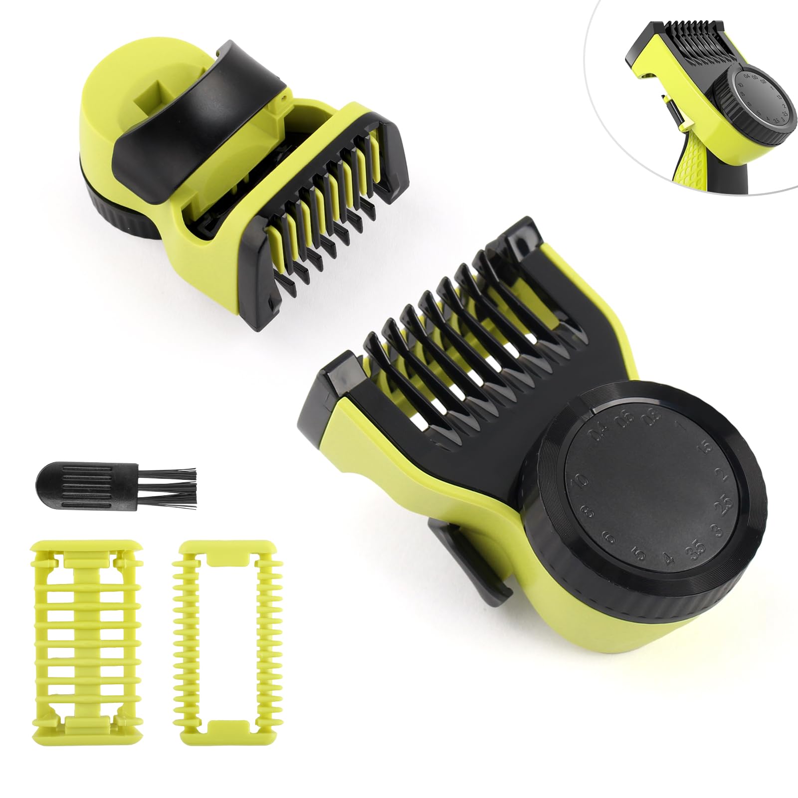 TGHongKy 14 en 1 Peines de Longitud Ajustables para Philips One Blade QP2520 QP2630 QP2530 QP2834 QP2724 Peine-Guía de Precisión 14 Ajustes de Longitud de 0,4 a 10 mm para OneBlade Peine de Precisión