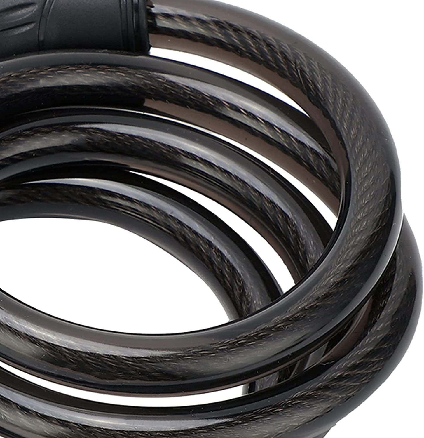 Candado de combinación para Bicicleta, con contraseña de 5 dígitos, candado de Cable de Seguridad de Acero con Soporte de Montaje, candado de combinación portátil, candado antirrob