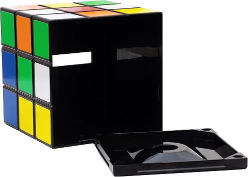 getDigital Plastic Magic Cube Tissue Box Cover, Holder for Square Tissue Boxes with Magnetic Lock, Multi Color