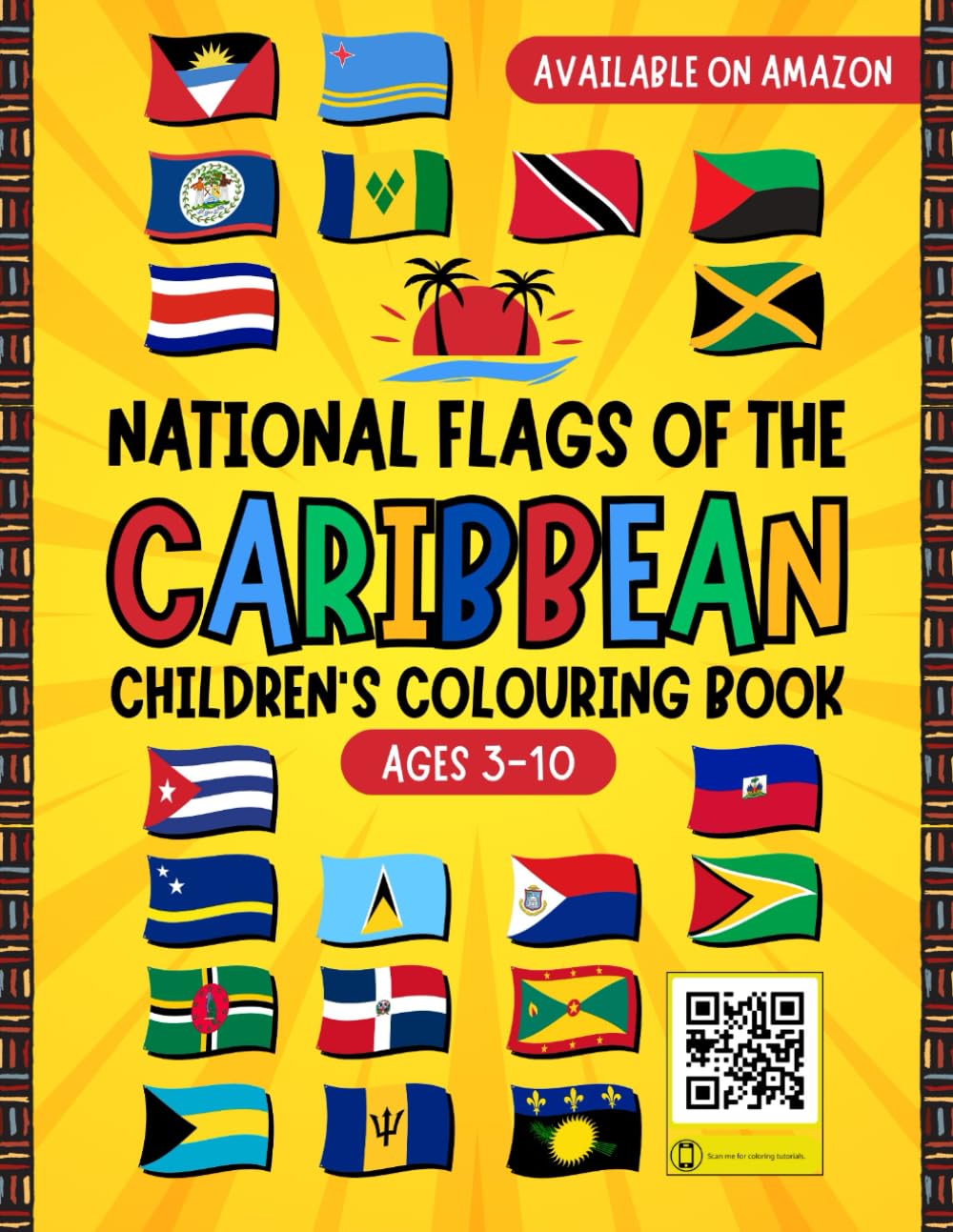 National Flags of the Caribbean: Children's Colouring Book