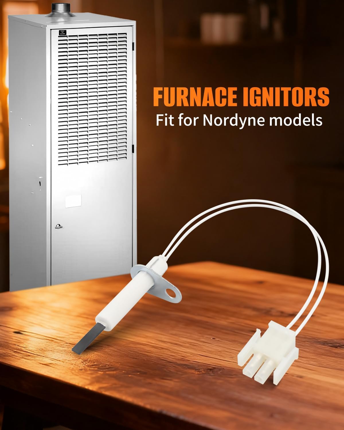 632504 1046638S Furnace Ignitor with Plug Fit for Nordyne，Replace 904839 921074 904919 904920 1017743S 789A-914A1, Silicon Nitride Hot Surface Igniter