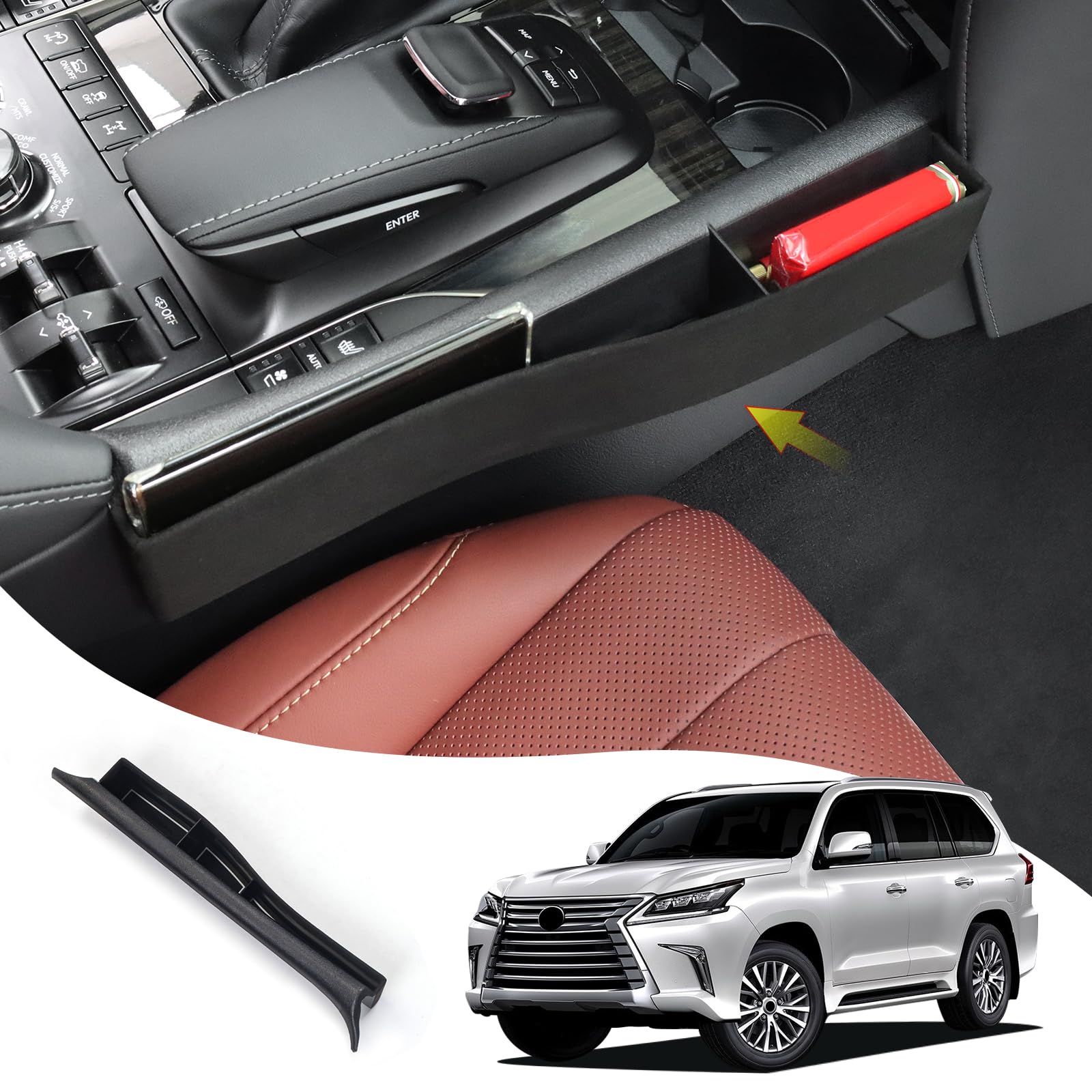 Amazon.co.jp: レクサスlx570lx 450dシート隙間収納ボックス、2016