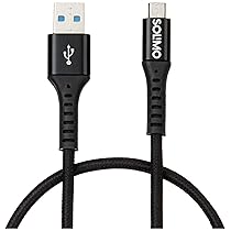 Amazon Brand – Solimo Fast Charging Braided Micro USB Data Cable, Suitable For All Supported Mobile Phones (1.5 Meter, Black)