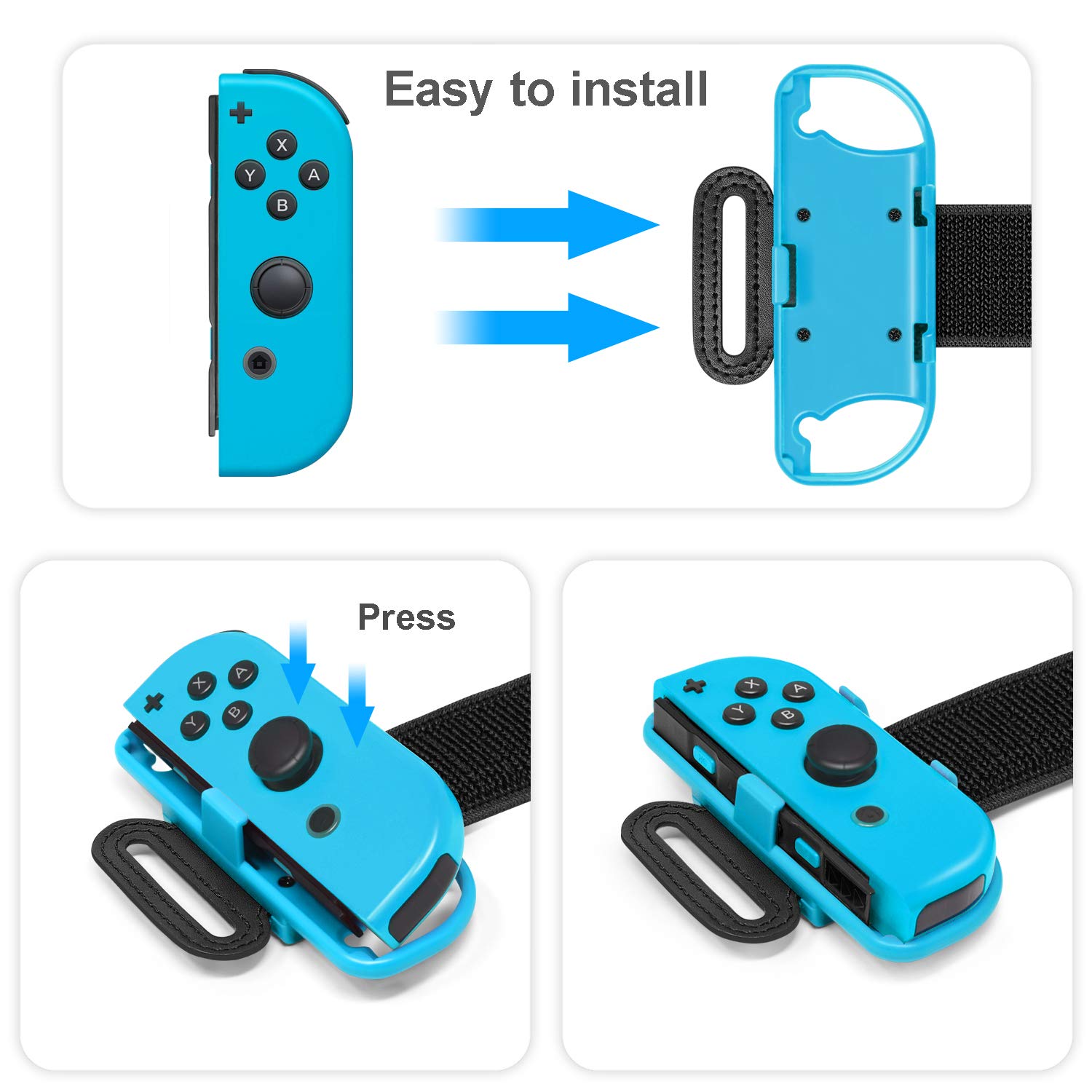 [2Pack]For Just Dance 2021Wrist Strap and Ring Fit Adventure Leg Strap