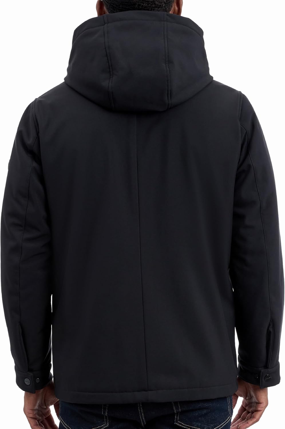 Michael Kors mens Four Pocket Softshell Field Jacket With Faux Sherpa Lining, Wind and Water Resistant - Image 4