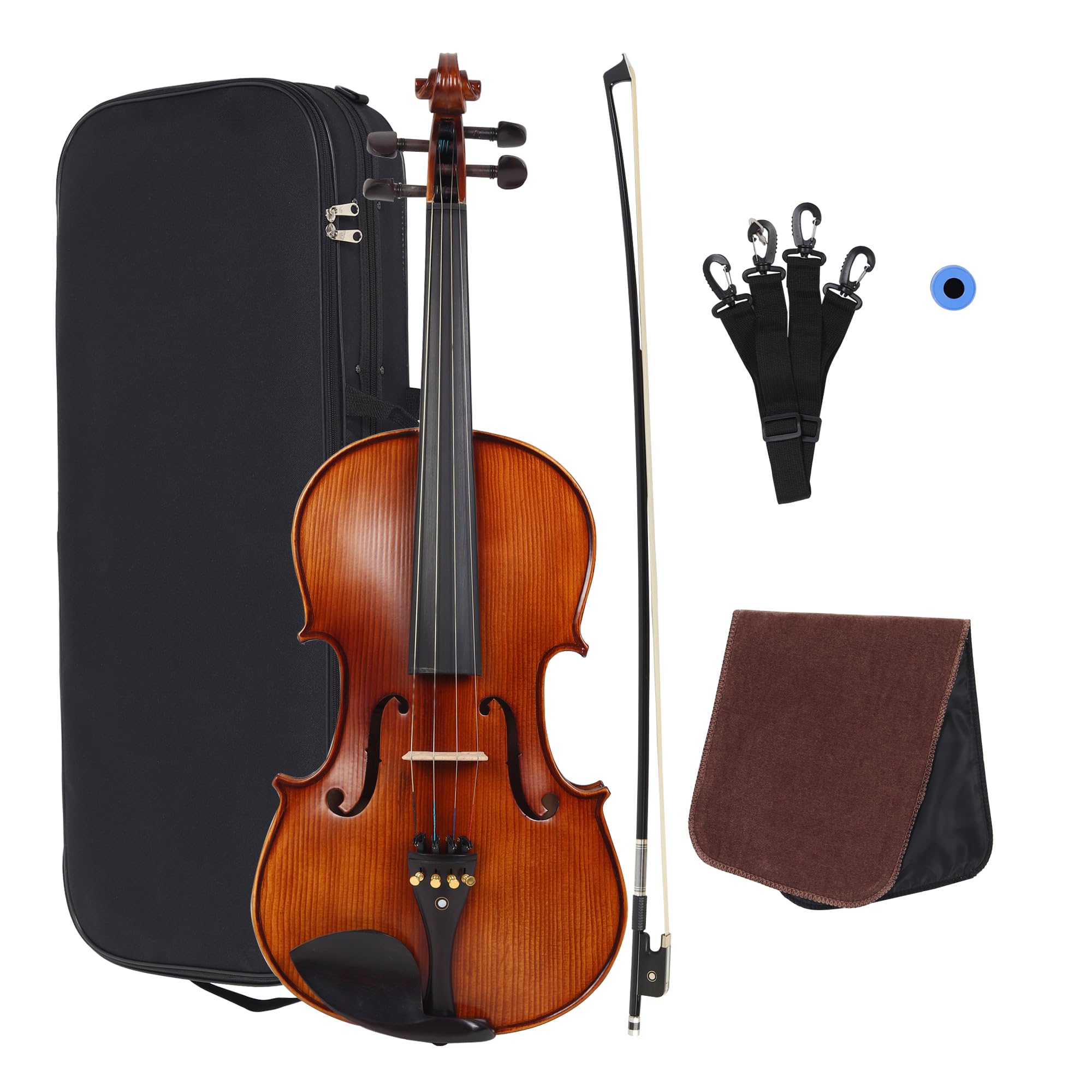 perlman viola model pmvi 90 with carbon fiber bow, case and rosin (16.5)