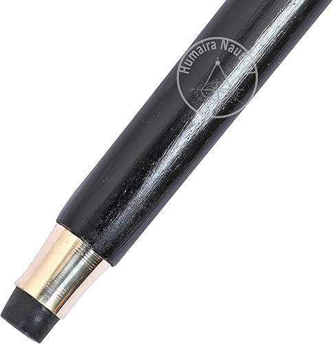 Miniatura 8 de Humaira Nautical Bastón de latón antiguo, bastón de lujo con mango plateado de latón para hombres y mujeres, regalo