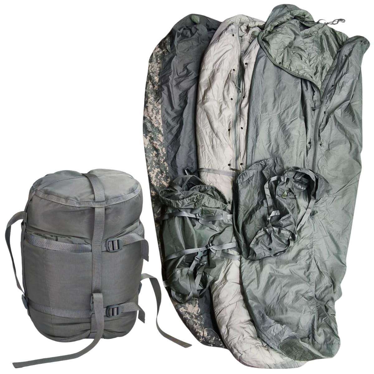 Original US UCP Modular Schlafsack ACU 5-TLG. MSS Gore-TEX Army Sleeping Bag