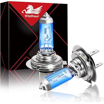 WinPower -24V H7 PX26d Halogen Bulbs - 70W Super Bright Ultra White Headlight Bulb 5000K-5500K for Trucks, 2 Bulbs