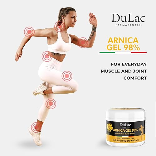 Miniatura 7 de Dulac Arnica Gel de masaje corporal – Gel de masaje cosmético a base de agua con árnica montana, textura ligera de absorción rápida, sensación