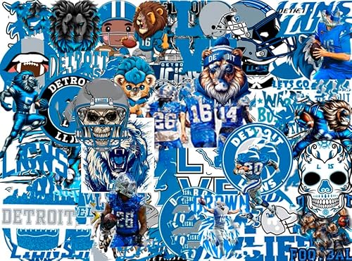 50 PCS American Sport Team Stickers Pack for Water Bottle, Laptop, Bicycle, Computer, Motorcycle, Travel Case, Car Decal Decoration Sticker