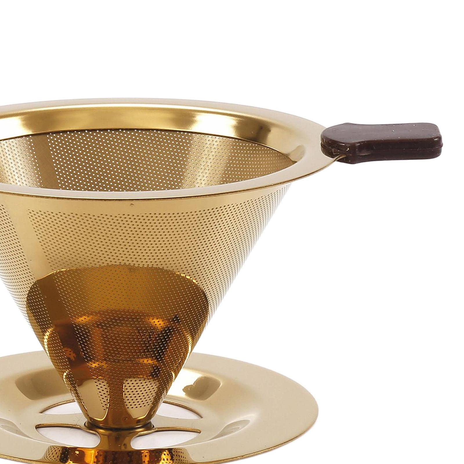 rockible Kaffeefilter Papierloses Kaffeefiltersieb Edelstahl Pour Over Kaffeebrüher Teesieb Feines Kaffeezubehör Und Rostfrei für