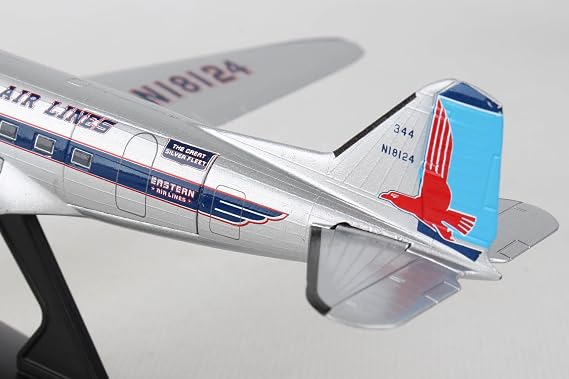 Daron Postage Stamp Eastern DC-3 1/144, Silver