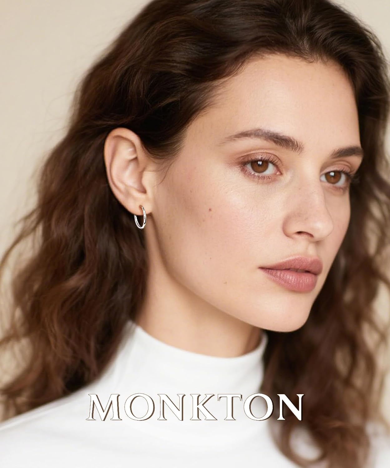 Monkton Huggie Earrings S925 Sterling Silver Minimalist Hoop Earrings - 14mm/16mm/18mm Chic Lightweight Hypoallergenic Women's Jewelry - Image 3