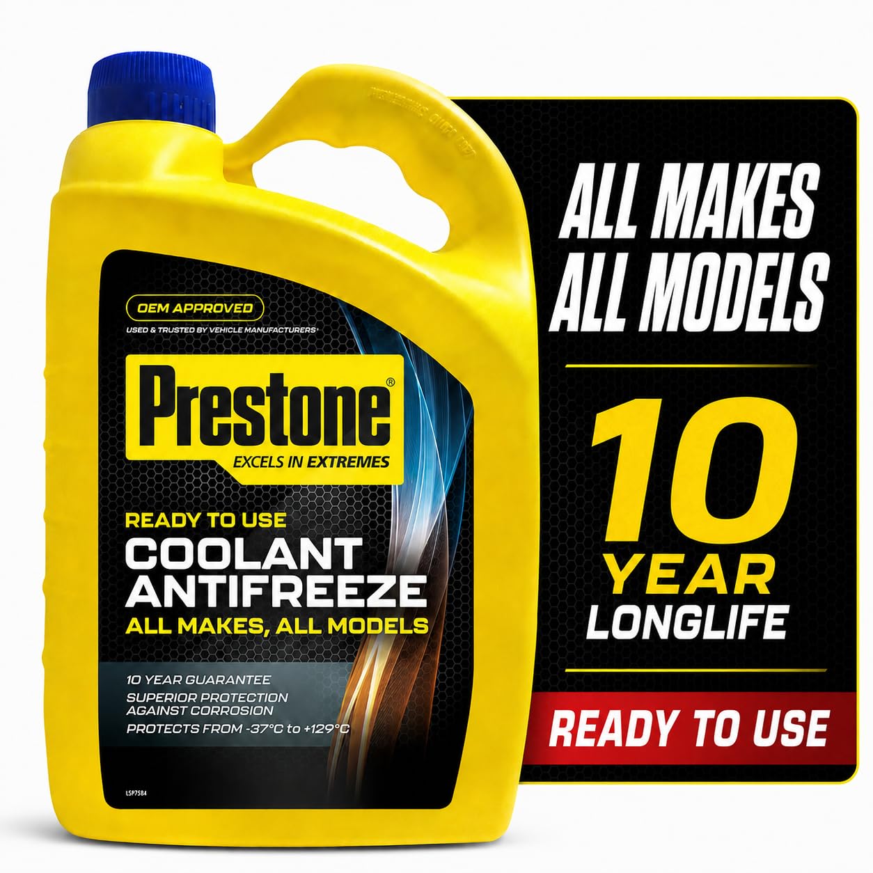 Prestone Ready To Use Antifreeze/Coolant Universal 4L