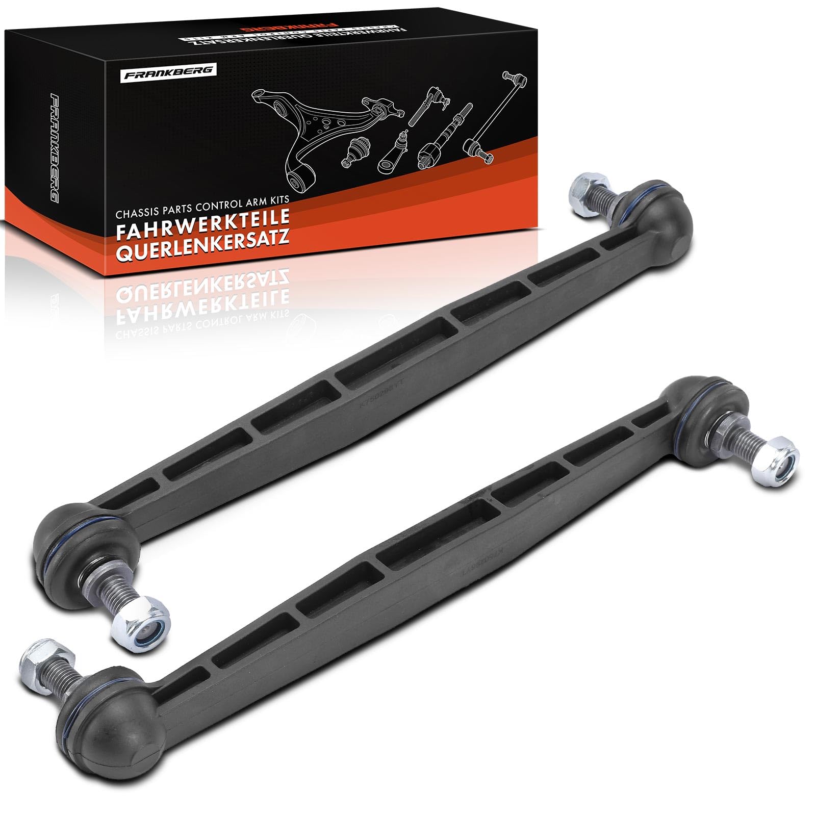 Frankberg 2x Koppelstange Stabilisator Vorne Kompatibel mit Astra G F67 Astra H A04 L48 Astra Klasseic A04 Meriva B MPV S10 Zafira A MPV F75 Replace# 350611
