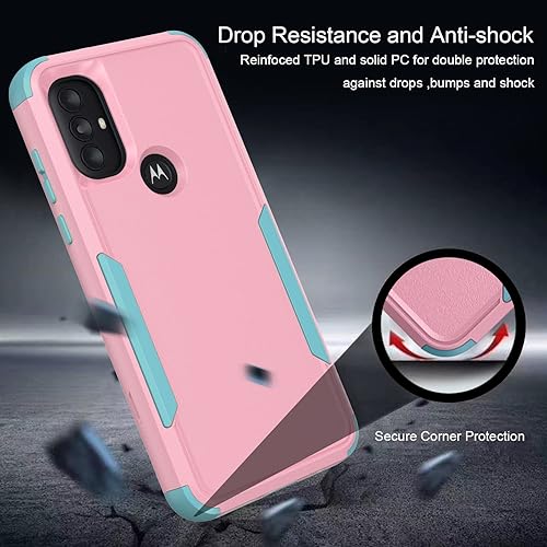 Miniatura 3 de TJS Funda para Motorola Moto G Pure 2021Moto G Power 2022, con protector de pantalla de vidrio templado, resistente, resistente, a prueba de golpes,