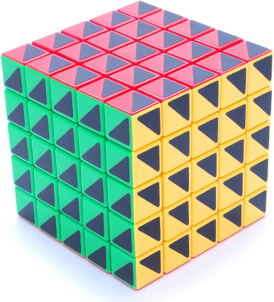 5x5x5 Supercube Triangle Sticker Mod Twisty Puzzle Toy 5x5