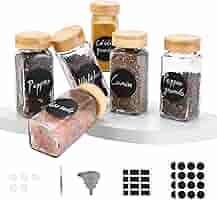 Set 12 Barattoli Spezie Con Coperchi Bambù - Vetro, Etichette E Accessori - Foto 11