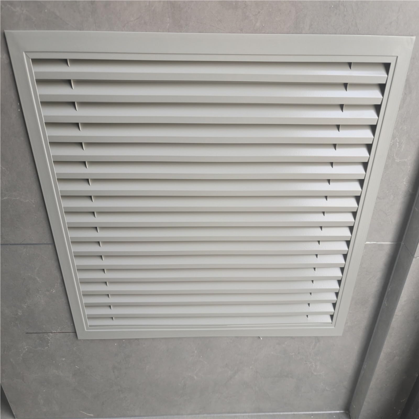 Lsmdpt One Color White Air Vent Cover Return Air Grille, 70 90 120 200 300 Cm Length Vent Cover Grill, Return Ventilation Lids For Wall/Ceiling/Soffit Register, Easy Install(L - W 120 X 60 Cm)