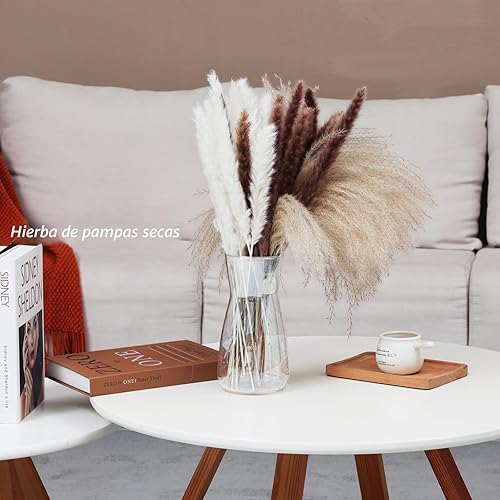 Miniatura 5 de Floreros de vidrio transparente de 8 pulgadas para centro de mesa, decoración de escritorio interior del hogar, jarrón de estilo bohemio moderno Ins