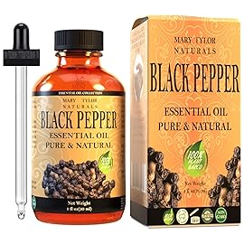 Black Pepper Essential Oil (1 oz), Premium Therapeutic Grade, 100% Pure and Natural, Perfect for Aromatherapy, Diffuser, DIY by Mary Tylor Naturals