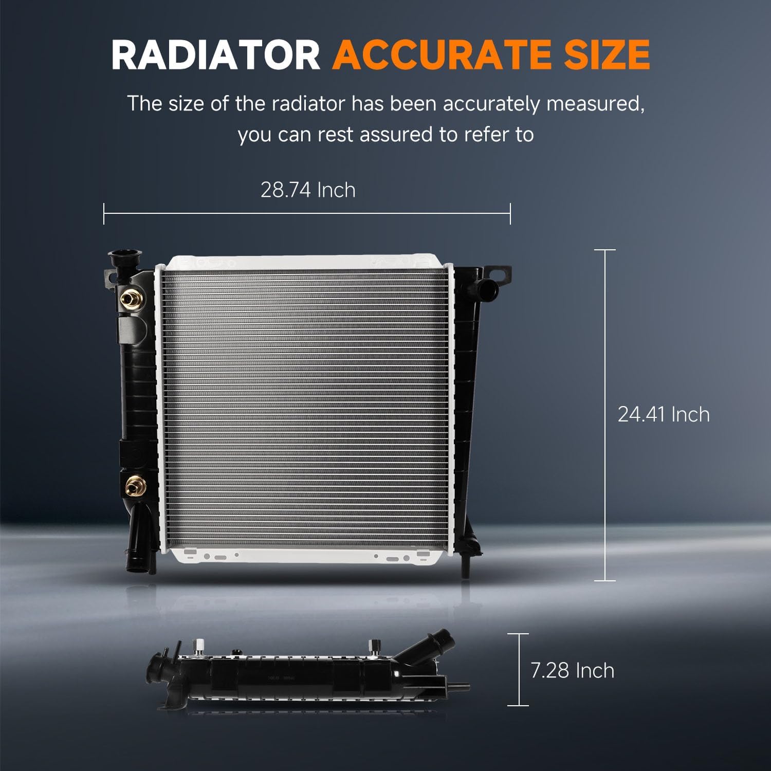 OCPTY 1164 Engine Coolant Radiator Compatible with 1991-1994 for Ford for Explorer 4.0L 1990-1994 for Ford for Ranger 4.0L 1994 for Mazda for B3000 3.0L Replace# 1164,FO3010163 Aluminum Radiator