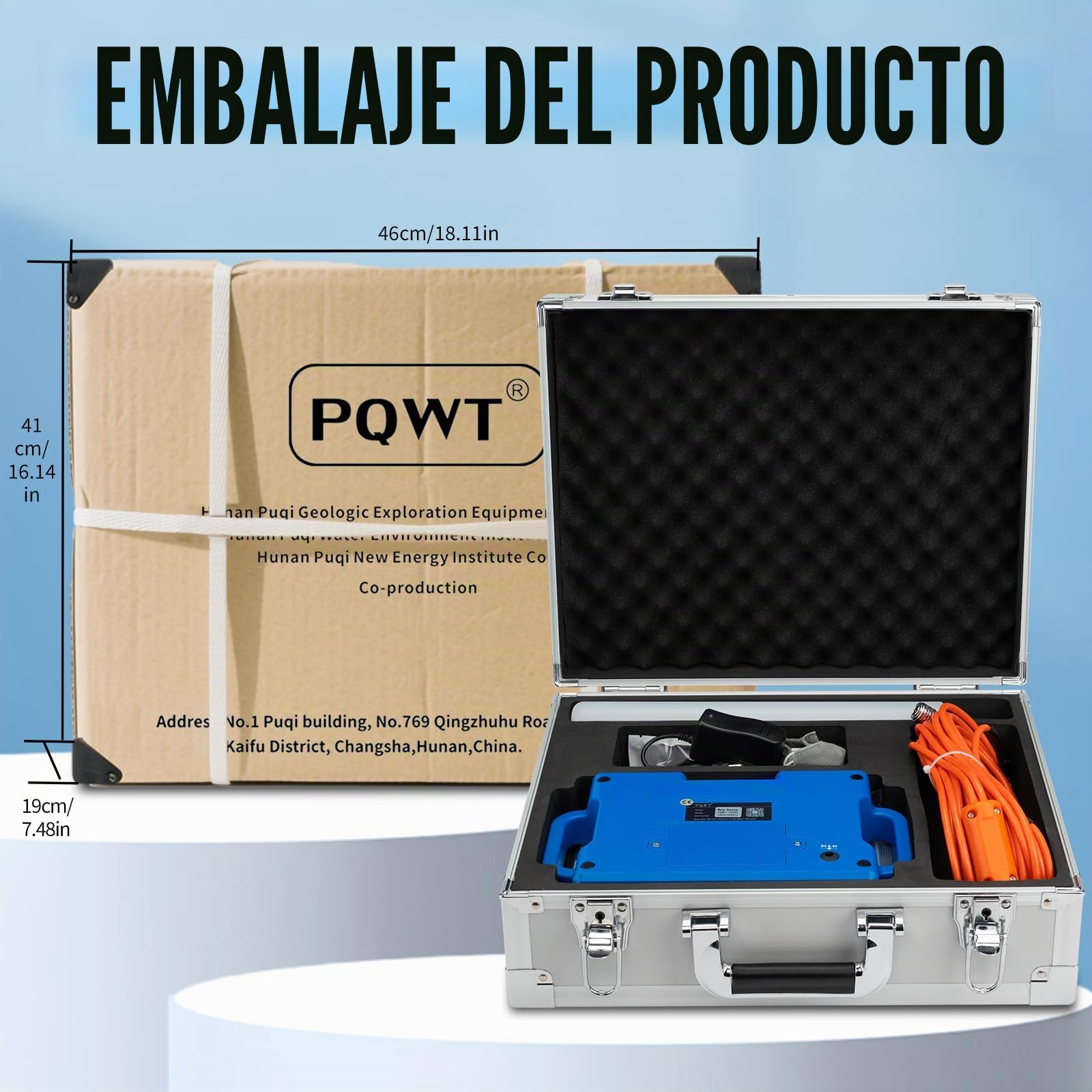 Detector de Agua Subterránea con Profundidad de 328/492/984/1640 Pies