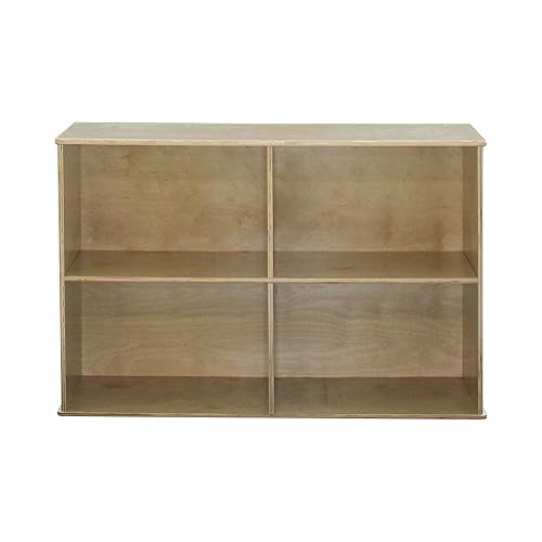 Miniatura 27 de FDP - Estantería para sala de juegos y aula, organizador de almacenamiento de cubos de abedul y estantería de aula, muebles Montessori