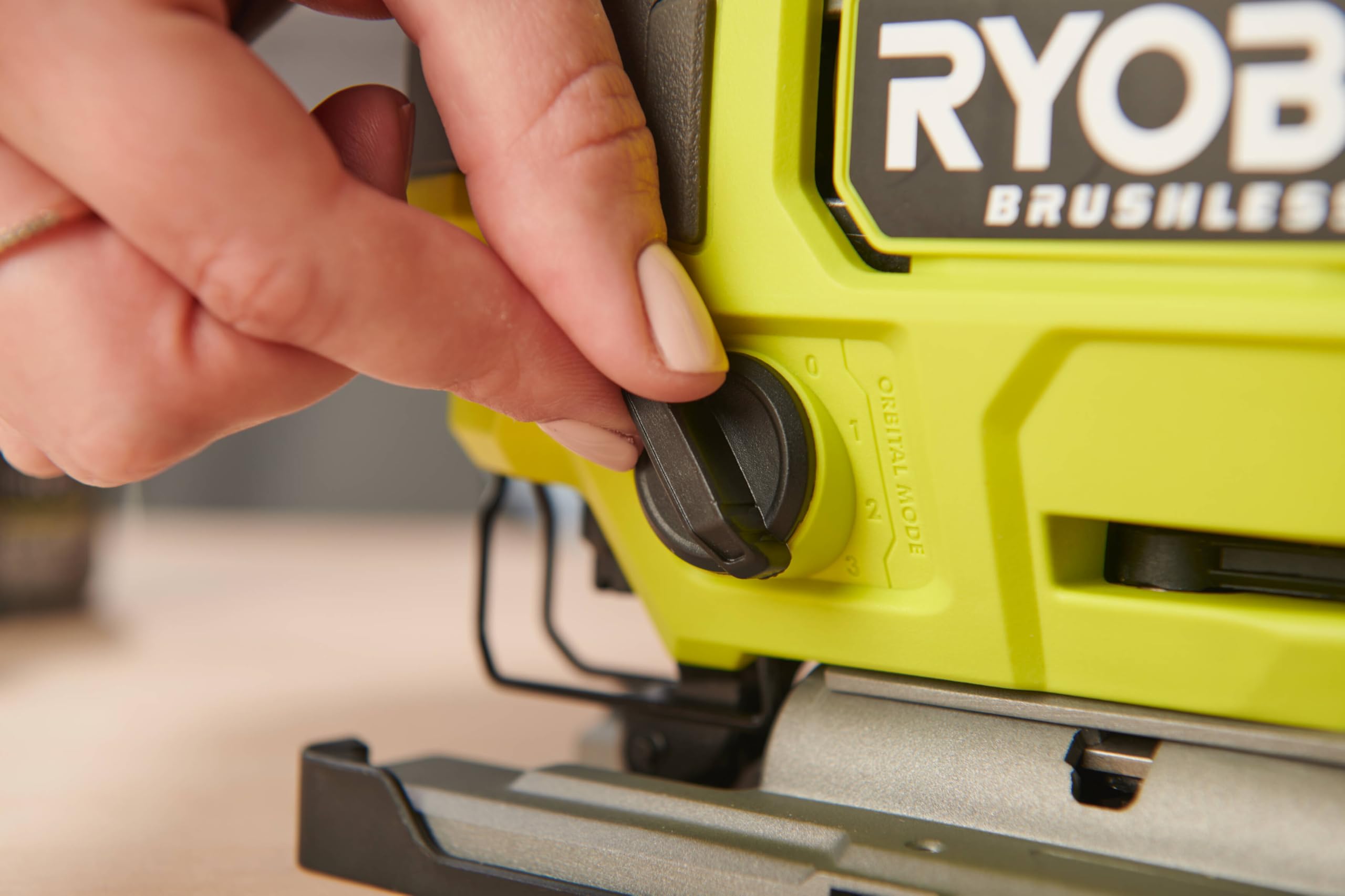 Ryobi - Sierra de calar inalámbrica 18V ONE+, Brushless, alta precisión