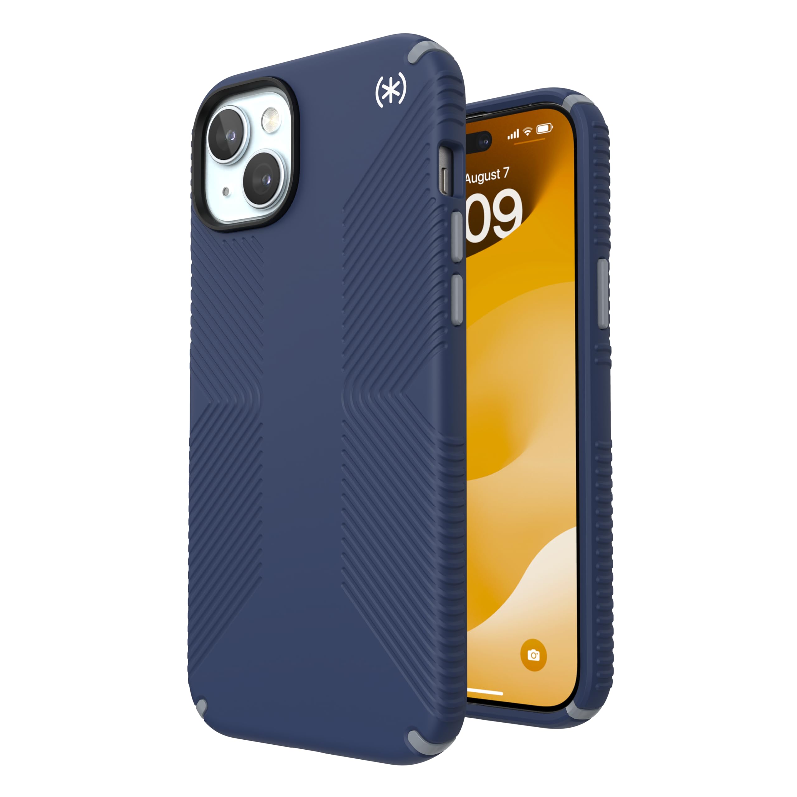 Speck iPhone 15 Plus Case - Presidio2 Grip Blue/Grey - 6.7 inch