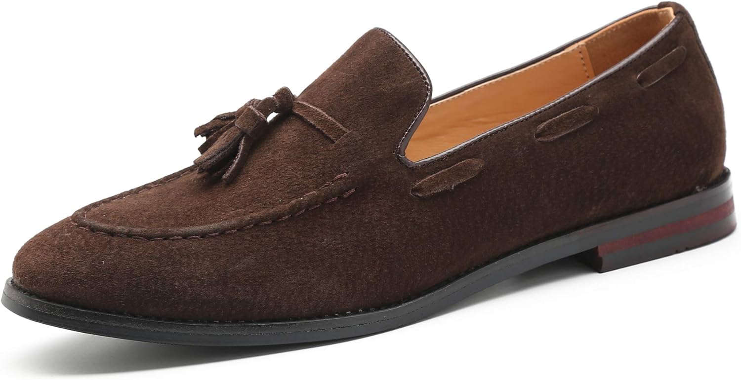 Santimon Mens Casual Dress Loafers - Slip-on Comfort