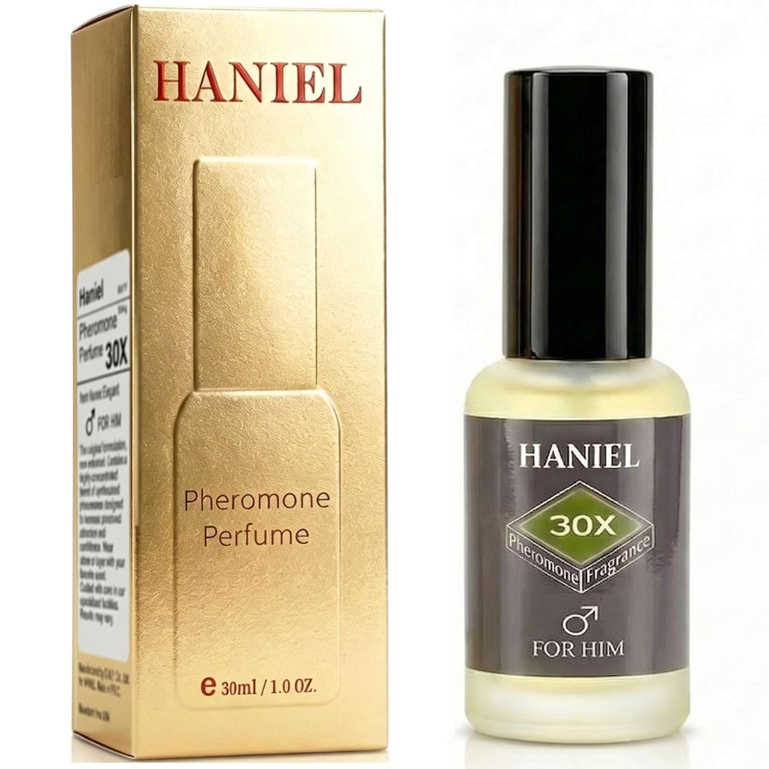 Haniel Pheromone Cologne for Men Fresh Woody Long Lansting citrus Cedar | Daily Office Gym Date Night Fragrance | Natural Pheromone Infused | Premium Mens Perfume | 1 fl oz Travle Size