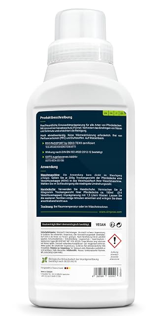 Foto 2 de 4 de simprax® Detergente Impermeabilizante Liquido para Mantas para Caballos y Mantillas