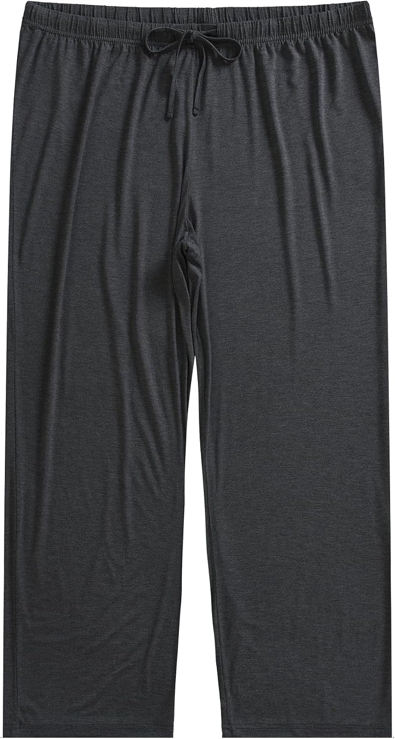 Esenchel Women's Plus Size Soft Sleep Pants Bamboo Rayon Pajama Pants 2 Pack