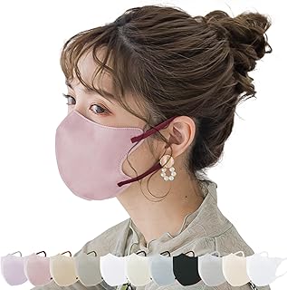 [一木物語] 3Dマスク 60枚入（10枚×6パック）【春向け乾燥肌の不快感ヘ改良】不織布 立体マスク バイカラー 小顔マスク 血色カラー 薄型 くちばし型 柔らか耳紐 耳が痛くなりにくい 通気性 蒸れにくい 花粉・PM2.5対策 男女兼用【適格請求書発行事業者】