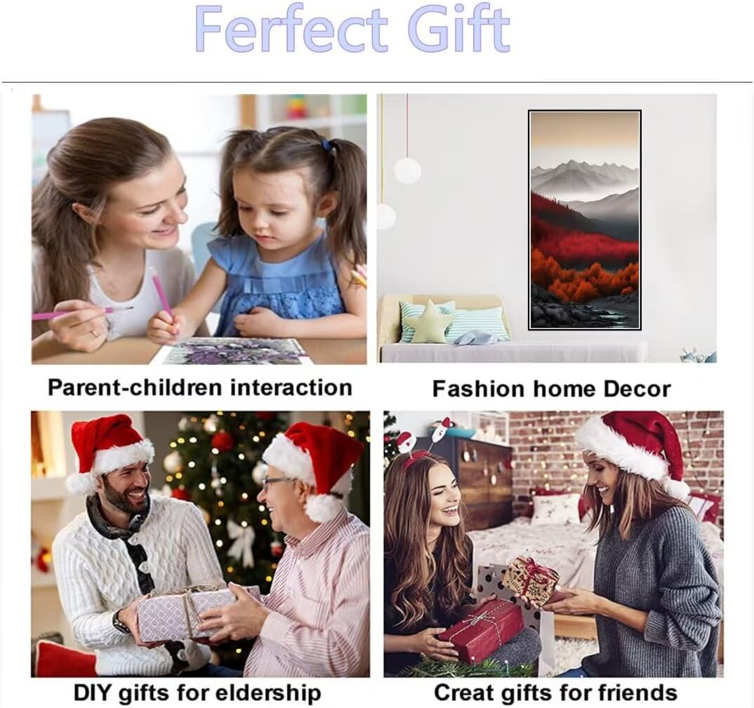 ダイヤモンドアート 山 ダイヤモンド アート 大きいサイズ 100x220cm DIY 初心者 大人向け手芸 刺繍キット 全面貼り付