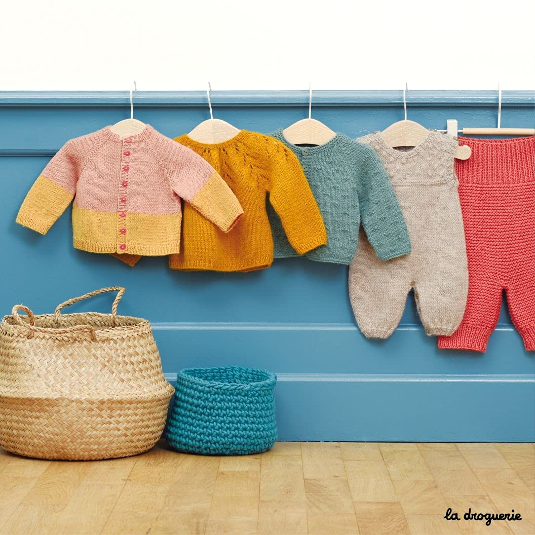 Le mini dressing des bébés de la droguerie: 25 modèles intemporels à tricoter