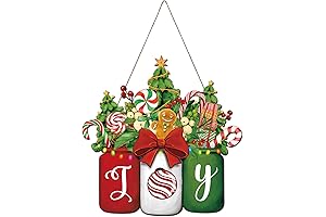 Chinco Christmas Door Sign: Festive Above-Door Christmas Decorations