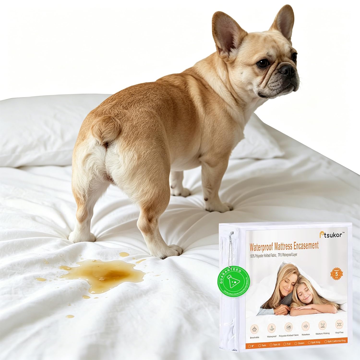 Protector de colchón individual XL: evita el calor y protege tu cama con 6 lados