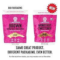 Vista 6 de Lakanto Edulcorante de Fruta del Monje Marrón con Eritritol, Edulcorante Sustituto del Azúcar Moreno para Hornear, Café, Avena y Más, Keto