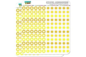 Sun Dots Planner Calendar Scrapbooking Crafting Stickers - Yellow - Opaque