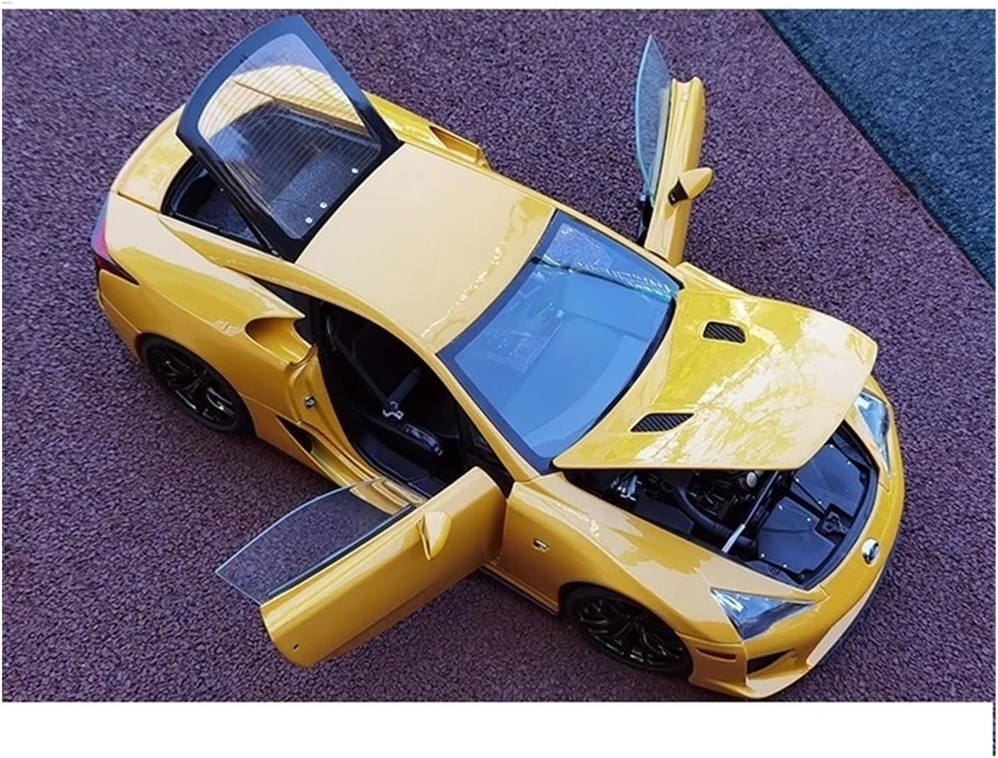 1:18 for LFA Alloy Full Open Car Model Collection Display Gifts(Yellow,No Box)